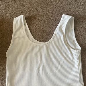 Large white tank top